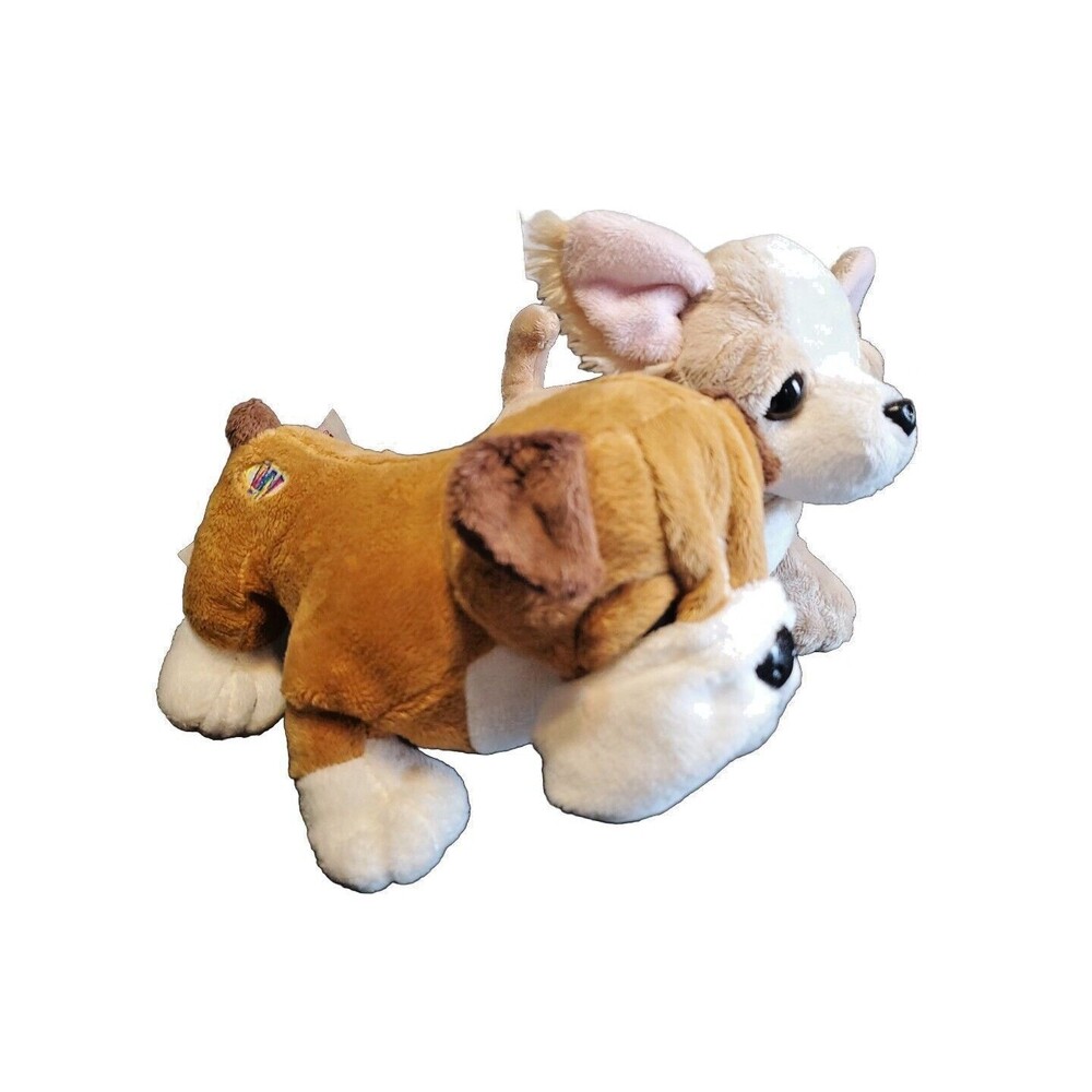 Ganz Chihuahua & Bulldog Webkins Plush Dog Puppy Stuffed Animal Brown No Code